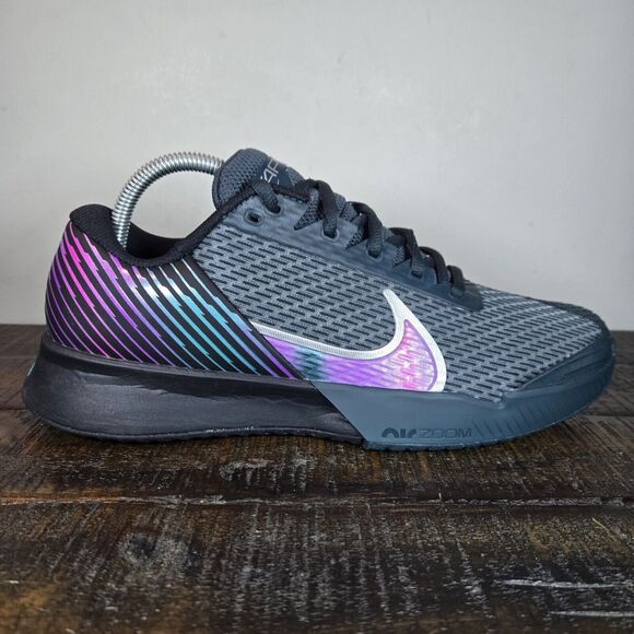 NEW Nike Zoom Vapor Pro 2 HC Mens Size 8 Tennis Shoes FD6692 001 Black Purple - Picture 5 of 12